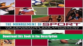 Download [PDF] The Management of Sport: Its Foundation and Application with PowerWeb Bind-in Card