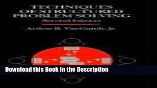 Read [PDF] Techniques of structured problems (General Business   Business Ed.) Full Book