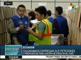 Ecuador: impresión de papeletas electorales, en su fase final