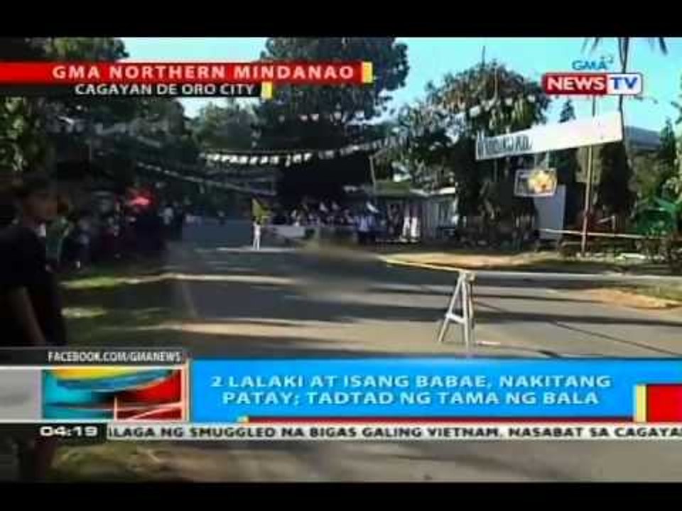 2 lalaki at isang babae, nakitang patay sa Cagayan de Oro City; tadtad ng tama ng bala