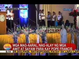 UB: Mga mag-aaral, nag-alay ng mga awit at sayaw para kay Pope Francis