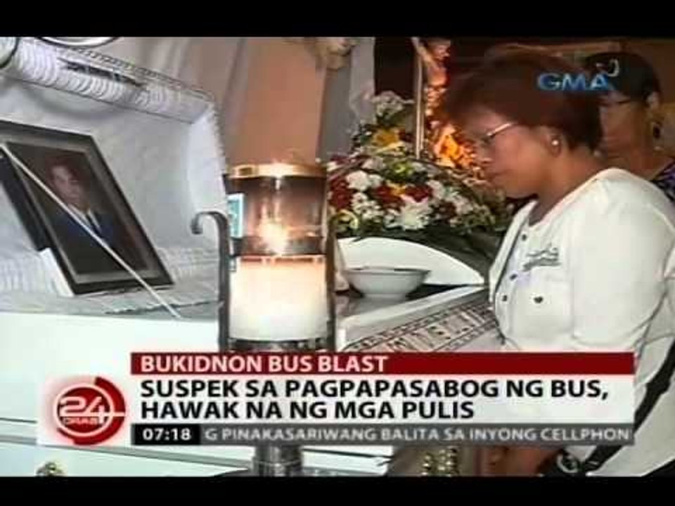 24Oras: Suspek sa pagpapasabog ng bus sa Bukidnon, hawak na ng mga pulis