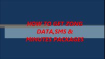 HOW TO CHECK ZONG INTERNET DATA,SMS & OFFERS