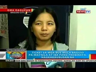 BP: Ticket sa mga bus mula Baguio pa-Maynila at iba pang probinsiya, nagkakaubusan na