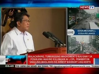 NTVL: Malacañang, tumangging magkomento kaugnay sa posibleng maging kulungan ni Pemberton