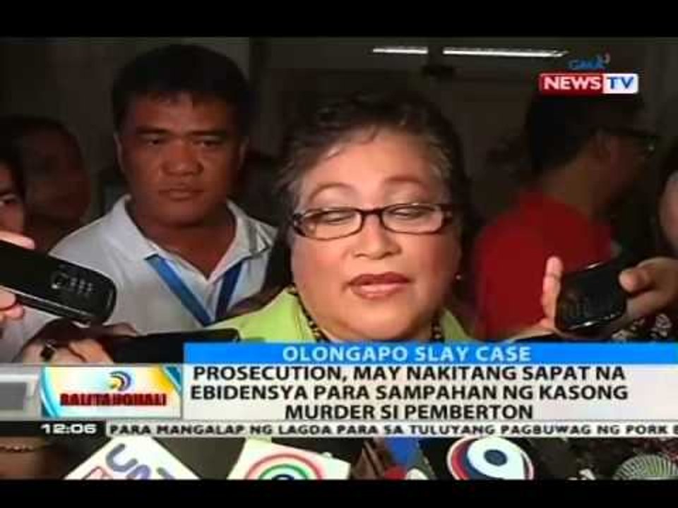 BT: Prosecution, may nakitang sapat na ebidensya para sampahan ng kasong murder si Pemberton