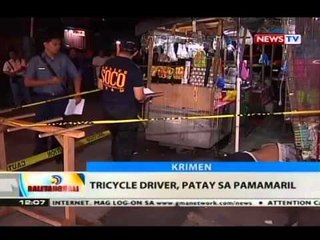 BT: Tricycle driver, patay sa pamamaril