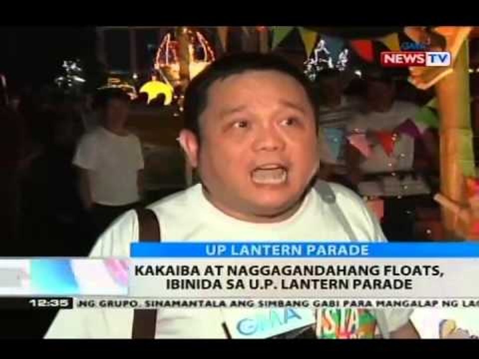 BT: Kakaiba at naggagandahang floats, ibinida sa UP Lantern Parade