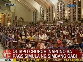 UB: Quiapo Church, napuno sa pagsisimula ng Simbang Gabi