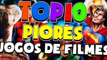 TOP 10   PIORES GAMES BASEADOS EM FILMES !