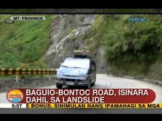 UB: Baguio-Bontoc Road, isinara dahil sa landslide