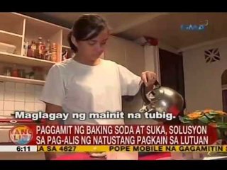 UB: Paggamit ng baking soda at suka, solusyon sa pag-alis ng natustang pagkain sa lutuan