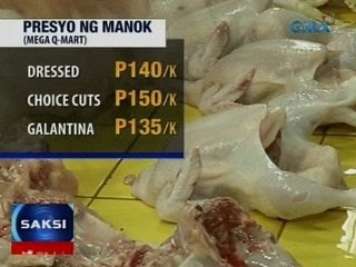 Saksi: Dapat bumaba ang presyo ng manok dahil sobra ang supply - DA