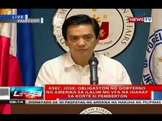 NTVL: Press briefing ng DFA