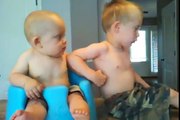 Baby brothers fighting video must watch
