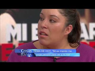 Mi ex marido me exige pensión para ver a mi hijo