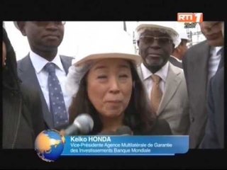 Keiko Honda,vice présidente de la MIGA a visité la centrale thermique d'Azito