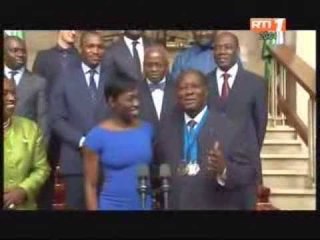 Audience du chef de l'Etat: Ouattara reçoit Murielle Ahouré, double médaillée d'argent aux mondiaux