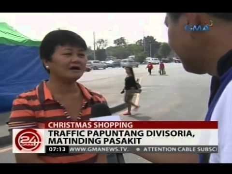 24Oras: Sa kabila ng traffic, dagsa pa rin ang mga mamimili sa Divisoria