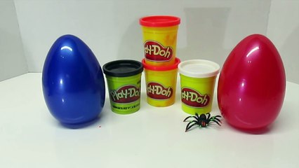 SPIDERMAN Tutorial How To Make Spider-Man Play-Doh Surprise Egg
