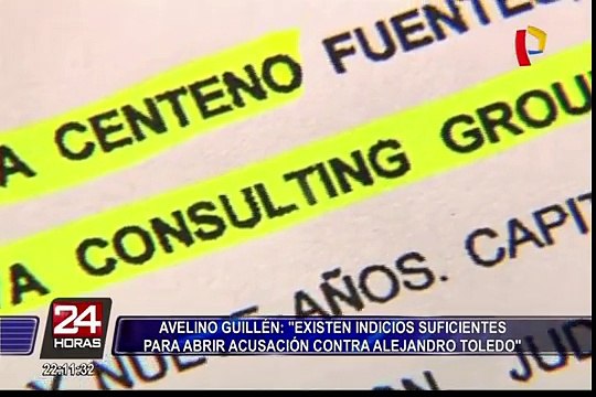 Avelino Guillén: Existen indicios suficientes para abrir acusación contra Alejandro Toledo