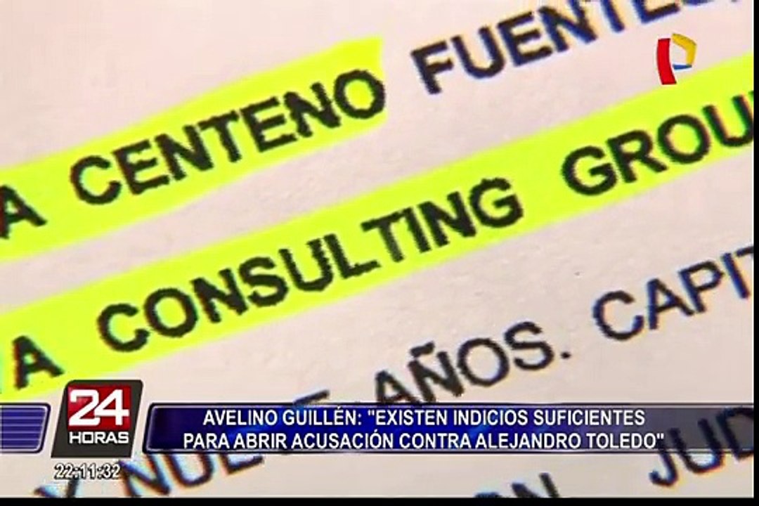 Avelino Guillén: "Existen indicios suficientes para abrir acusación contra Alejandro Toledo"