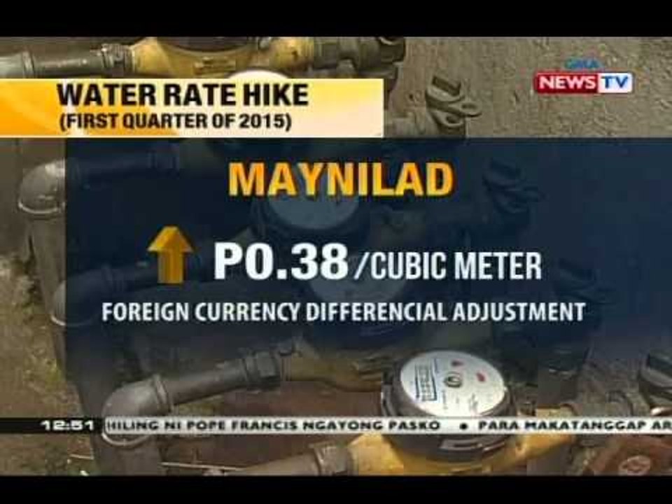 BT: Water rate hike, ipatutupad
