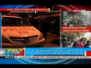 BP: Pulis sa Cagayan de Oro City, nang-hostage ng 2 kapatid at 4 na empleyado ng massage parlor