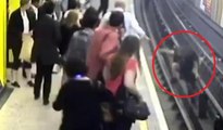Metroda korkunç olay: Genç adamı raylara böyle itti