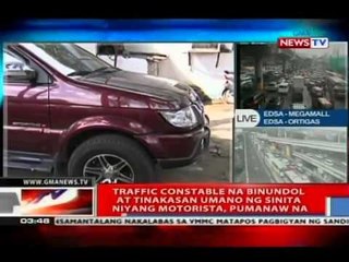 Traffic constable na binundol at tinakasan umano ng sinita niyang motorista, pumanaw na