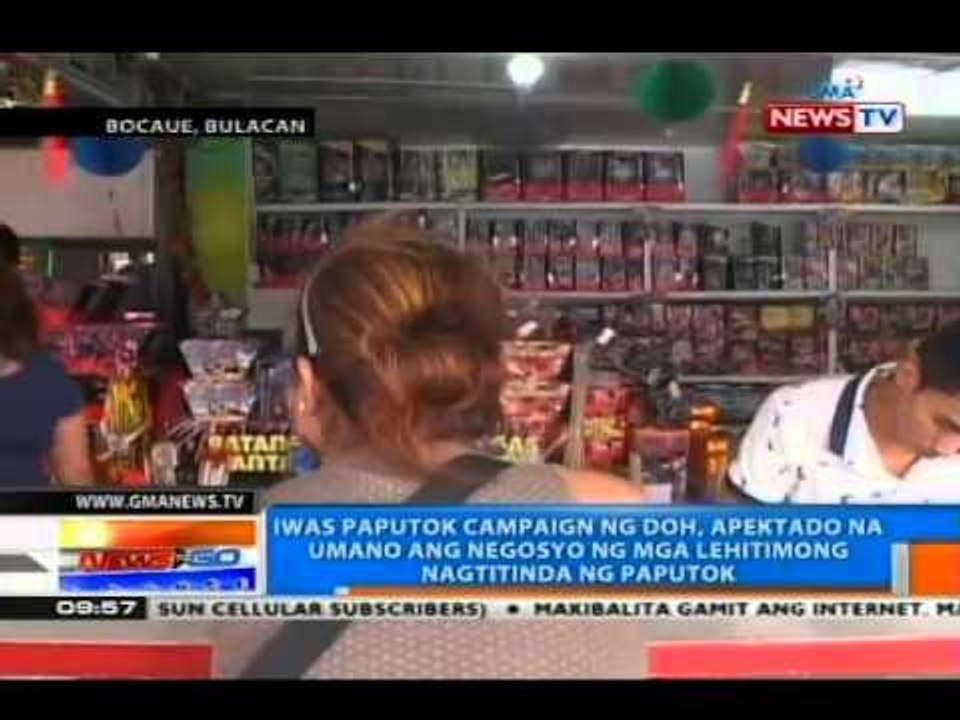 NTG: Iwas paputok campaign ng DOH, apektado na umano ang negosyo ng mga lehitimong nagtitinda