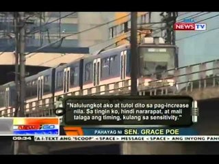 NTG: Palace, ipinagtanggol ang fare hike sa LRT at MRT