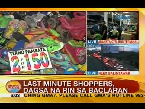UB: Last minute shoppers, dagsa na rin sa Baclaran