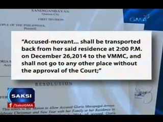 Saksi: Christmas furlough ni Rep. Arroyo, pinagbigyan ng Sandiganbayan
