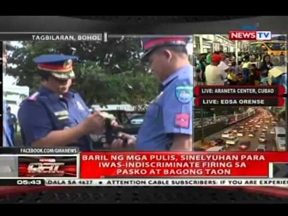 QRT: Baril ng mga pulis, sinelyuhan para iwas-indiscriminate firing sa Pasko at Bagong Taon