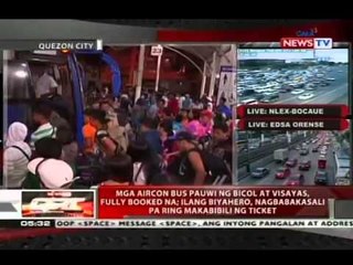 QRT: Mga aircon bus pauwi ng Bicol at Visayas, fully booked na