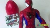 SURPRISE EGGS Spiderman Marvel Superheroes Avengers Learn Color Red Disney Cars Toys McQueen