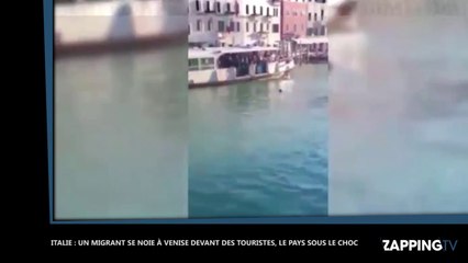 Italie : Un migrant se noie à Venise devant des touristes, le pays sous le choc (Vidéo)
