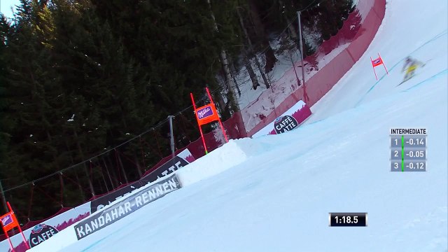 Crash Erik Guay - Garmisch-Partenkirchen 2017
