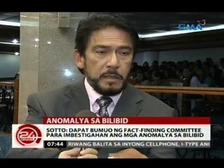 24Oras: Sotto: Dapat bumuo ng fact-finding committee para imbestigahan ang mga anomalya sa Bilibid