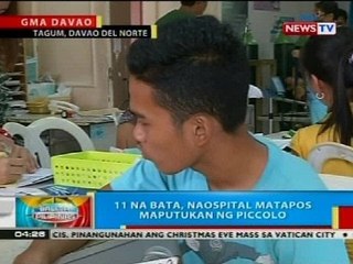 11 bata sa Davao, naospital matapos magkakahiwalay na maputukan ng piccolo