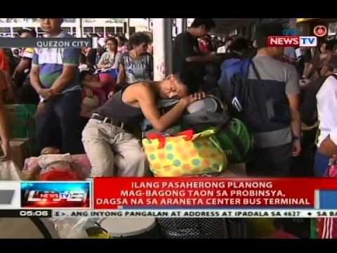 NTVL: Ilang pasaherong planong mag-bagong taon sa probinsya, dagsa sa Araneta Center Bus Terminal