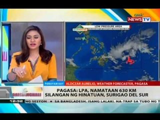BT: Pagasa: LPA, namataan 630km silangan ng Hinatuan, Surigao del Sur