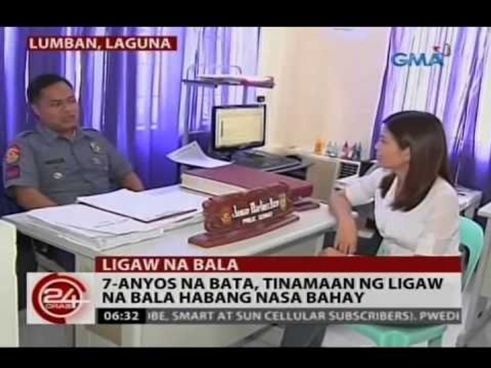 24 Oras: 7-anyos na bata, tinamaan ng ligaw na bala habang nasa bahay sa Lumban, Laguna