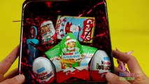 Christmas Party! Opening a Snowman Can Filled with Surprise Eggs and Huge JUMBO Kinder Surprise Egg!