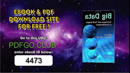 Big Data_ Techniques and Technologies in Geoinformatics 1st Edition