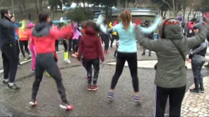 Maçka Parkı'nda Koşulu Protesto