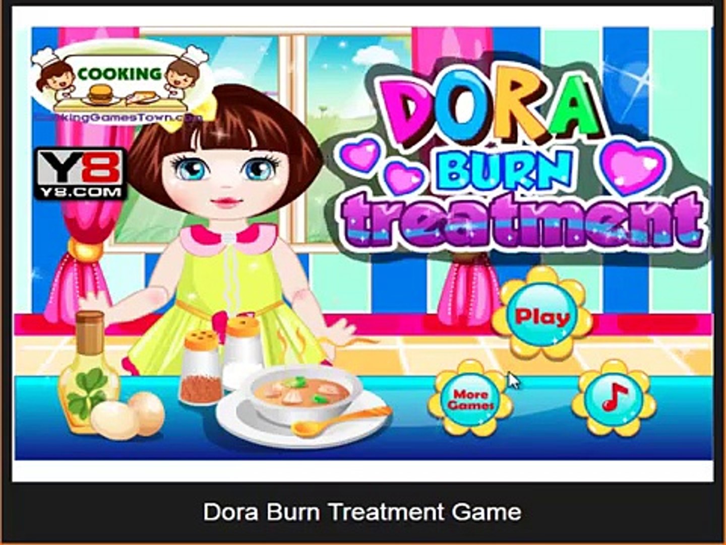 Dora burn treatment game , best game for kids , super game for childrens , fun for kids , nice game