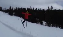 Régis fait un saut à ski et pense qu’il peut voler !!