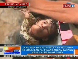 NTG: Ilang tao, nailigtas mula sa pagguho ng lupa sa Catbalogan, Samar